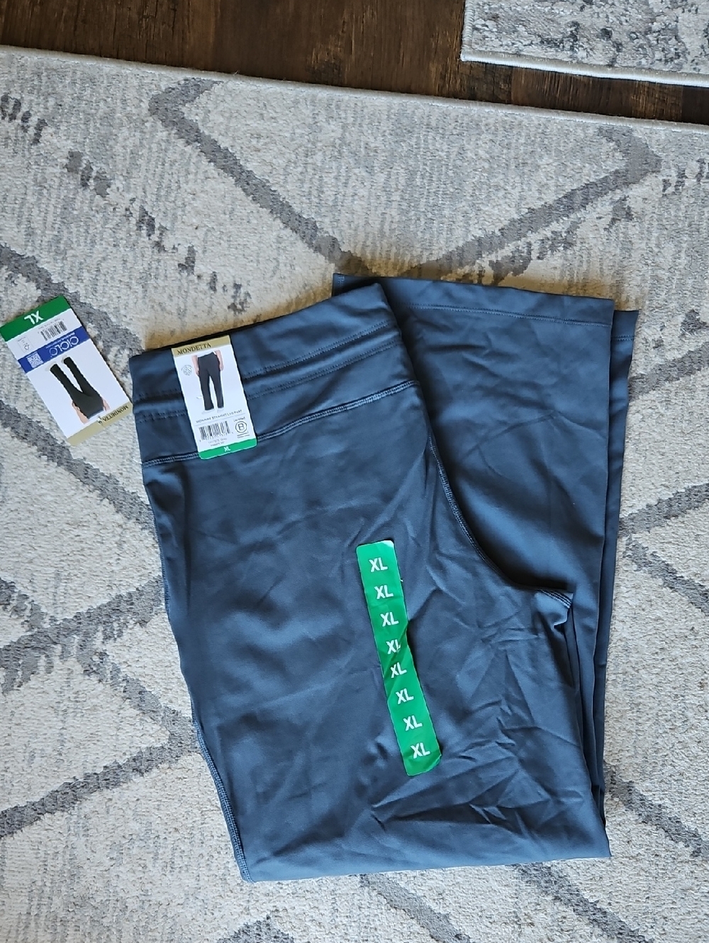 NEW! Mondetta Gray High Rise Straight Leg Pant - Picture 15 of 15